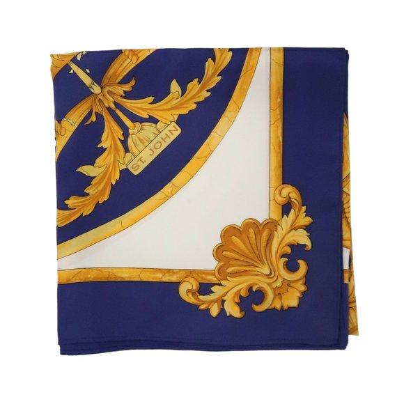 ST JOHN Equestrian print silk scarf - Picture 2 of 4